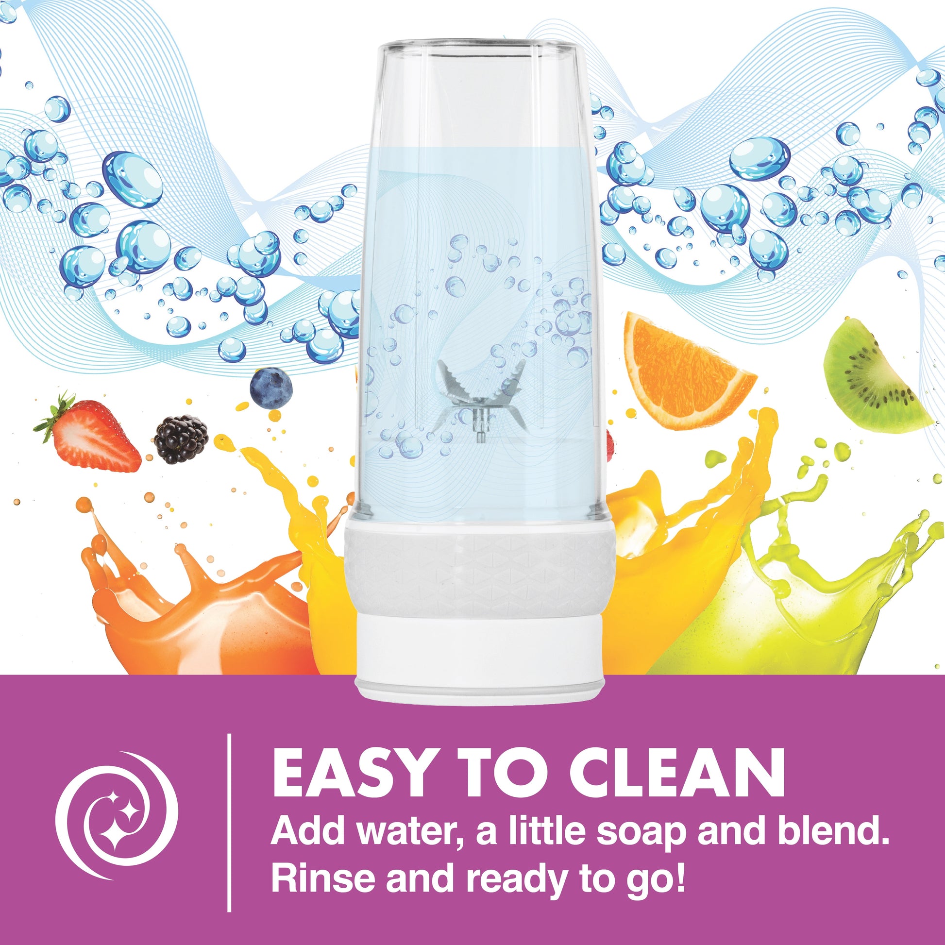 Bionic Blade Portable Rechargeable Smoothie Blender and Juicer for Protein Shakes and Baby Food