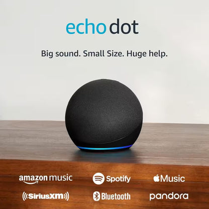 Echo Dot (5th Generation) Smart Speaker with Alexa - Charcoal